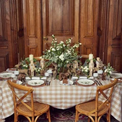 Alathea Caramel Linen Placemats (Set Of 4)|Mrs. Alice Online