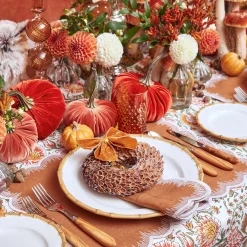 Amber Hobnail Glasses (Set Of 6)|Mrs. Alice Sale