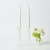 Amelie Clear Candle Holders (Pair)|Mrs. Alice