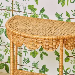Annabelle Rattan Side Table|Mrs. Alice New