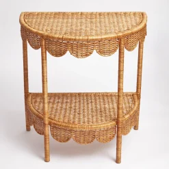Annabelle Rattan Side Table|Mrs. Alice