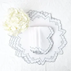 Applique White Tablecloth|Mrs. Alice Sale