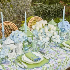 Blue & Green Camille Candle Holder (Pair)|Mrs. Alice New