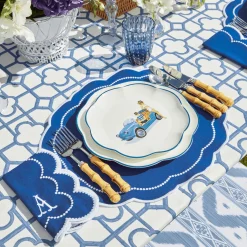 Blue Bamboo Tablecloth|Mrs. Alice Best