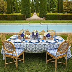 Blue Bamboo Tablecloth|Mrs. Alice Best