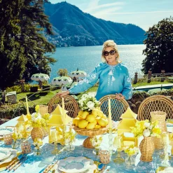 Blue Coral Dinner & Starter Plates (Set Of 8)|Mrs. Alice New