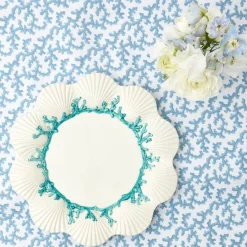 Blue Coral Dinner Plate|Mrs. Alice New
