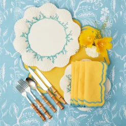 Blue Coral Dinner Plate|Mrs. Alice New