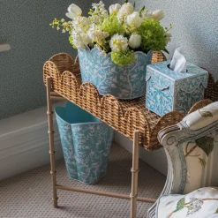 Blue Floral Toleware Set|Mrs. Alice Online