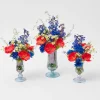 Blue Fluted Vase Set|Mrs. Alice Sale