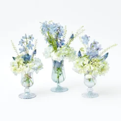 Blue Fluted Vase Set|Mrs. Alice Sale