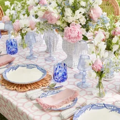 Blue Glass Lantern Tea Light Holder Set|Mrs. Alice Clearance