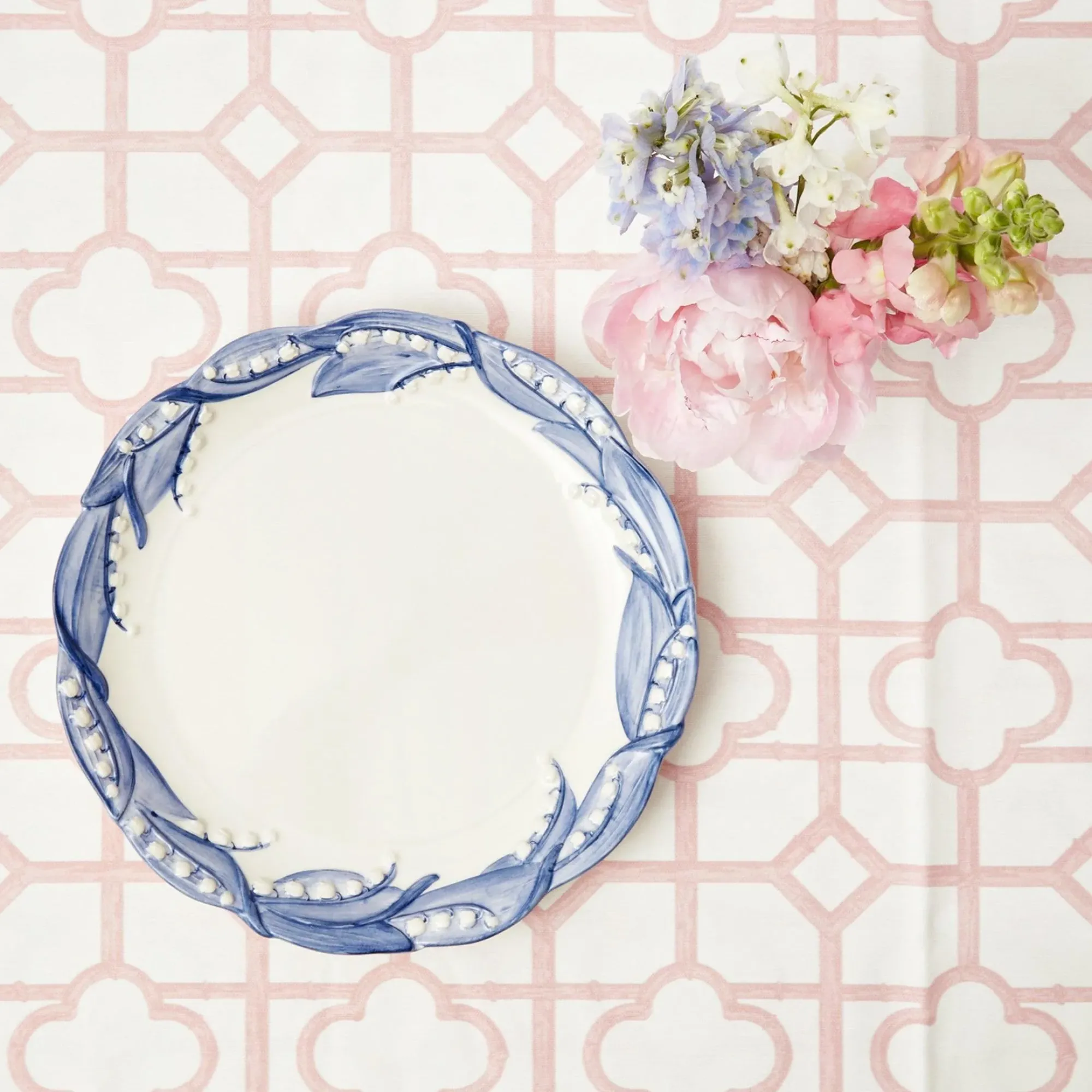Blue Lily Of The Valley Dinner Plate|Mrs. Alice Sale