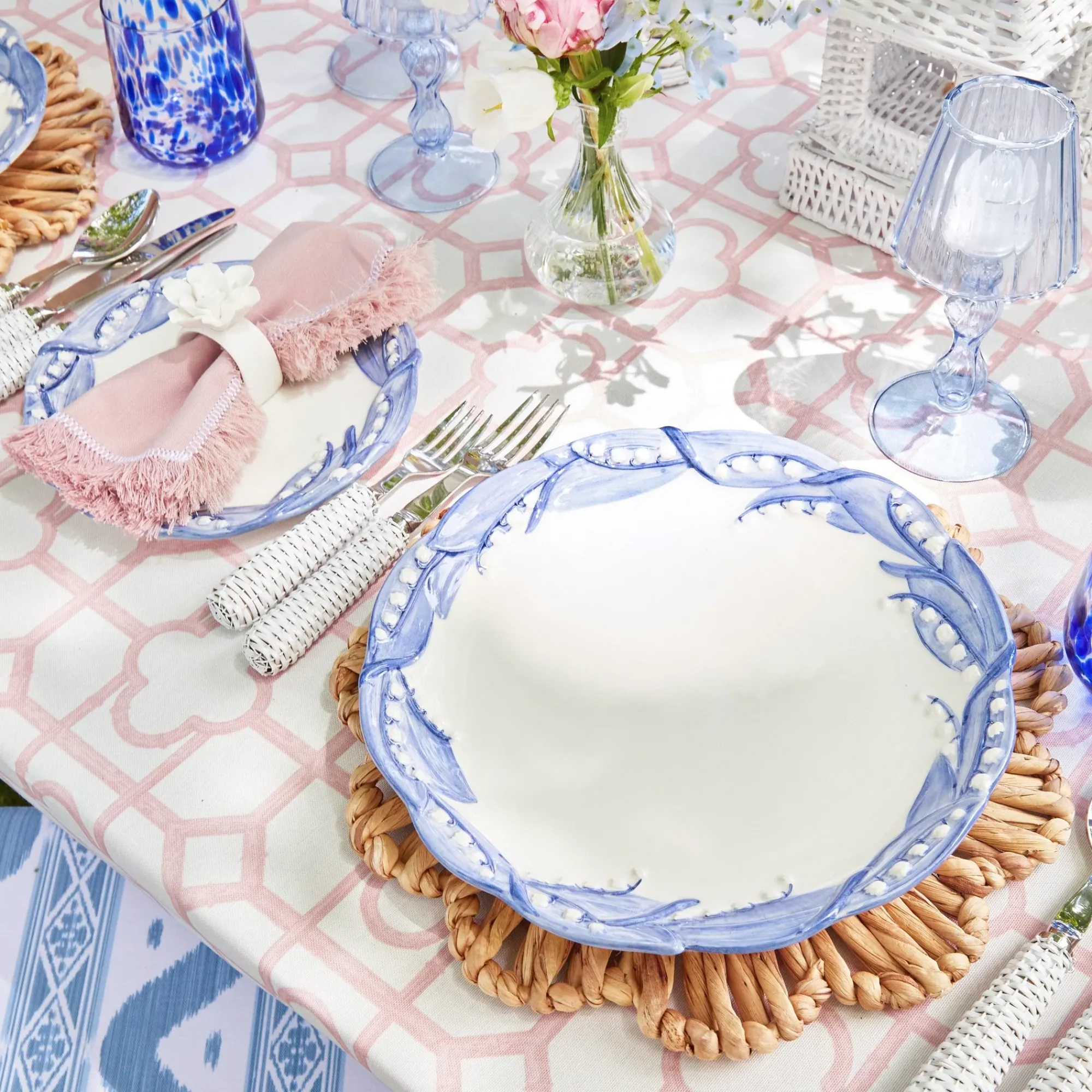 Blue Lily Of The Valley Dinner Plate|Mrs. Alice Sale