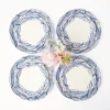 Blue Lily Of The Valley Dinner & Starter Plates (Set Of 8)|Mrs. Alice New