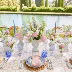 Blue Lily Of The Valley Dinner & Starter Plates (Set Of 8)|Mrs. Alice New