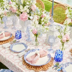 Blue Lily Of The Valley Dinner & Starter Plates (Set Of 8)|Mrs. Alice Hot