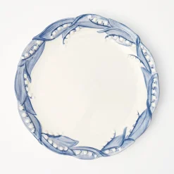 Blue Lily Of The Valley Dinner & Starter Plates (Set Of 8)|Mrs. Alice Hot