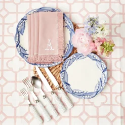 Blue Lily Of The Valley Starter Plates (Set Of 4)|Mrs. Alice New