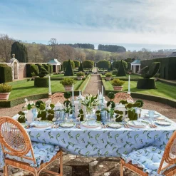 Blue Lily Of The Valley Tablecloth|Mrs. Alice Discount