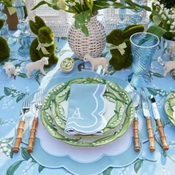 Blue Lily Of The Valley Tablecloth|Mrs. Alice Discount