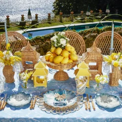 Blue Matilde Dinner & Starter Plates (Set Of 8)|Mrs. Alice New