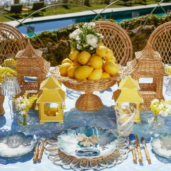 Blue Matilde Dinner & Starter Plates (Set Of 8)|Mrs. Alice Best