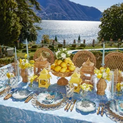 Blue Matilde Dinner & Starter Plates (Set Of 8)|Mrs. Alice Best