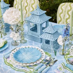 Blue Rattan Pagoda Lantern|Mrs. Alice Online