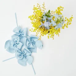 Blue Saddle Stitch Napkin Bows (Set Of 4)|Mrs. Alice Discount