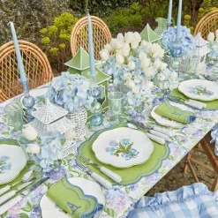 Blue Tulip Dinner Plates (Set Of 4)|Mrs. Alice Discount