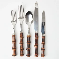 Burnt Bamboo Cutlery (5 Piece)|Mrs. Alice Outlet