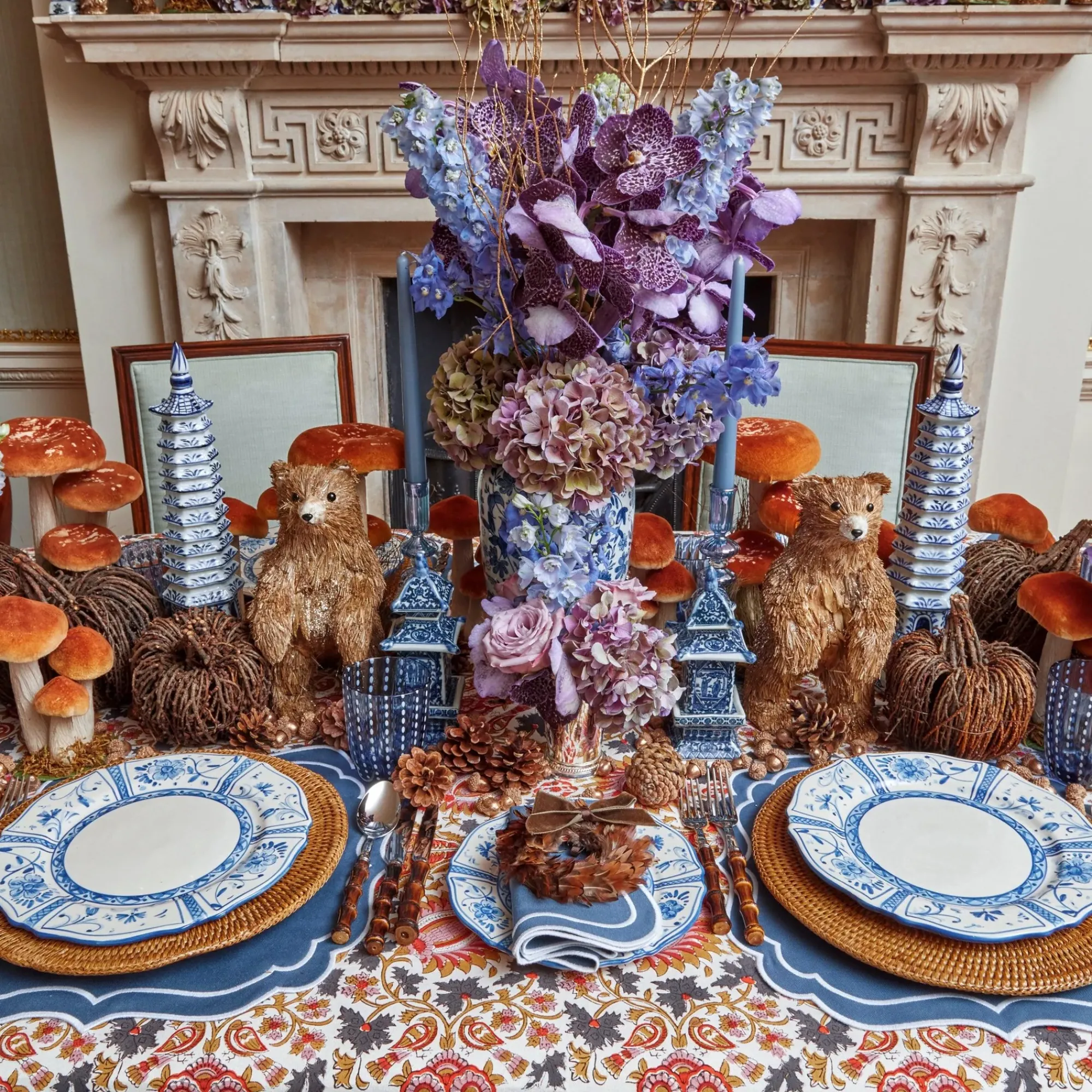 Cadiz Hand Painted Dinner Plates (Set Of 4)|Mrs. Alice Sale