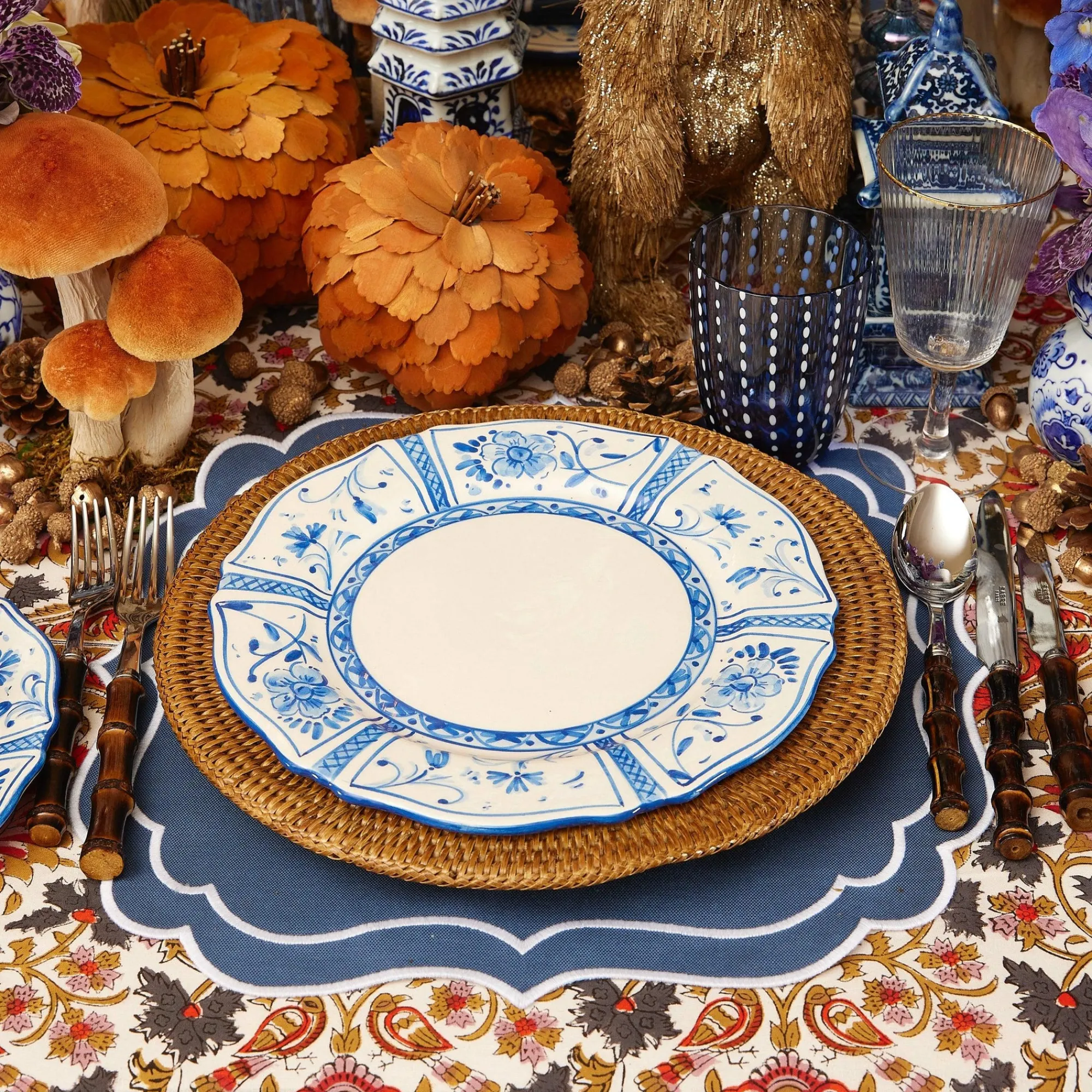 Cadiz Hand Painted Dinner Plates (Set Of 4)|Mrs. Alice Sale