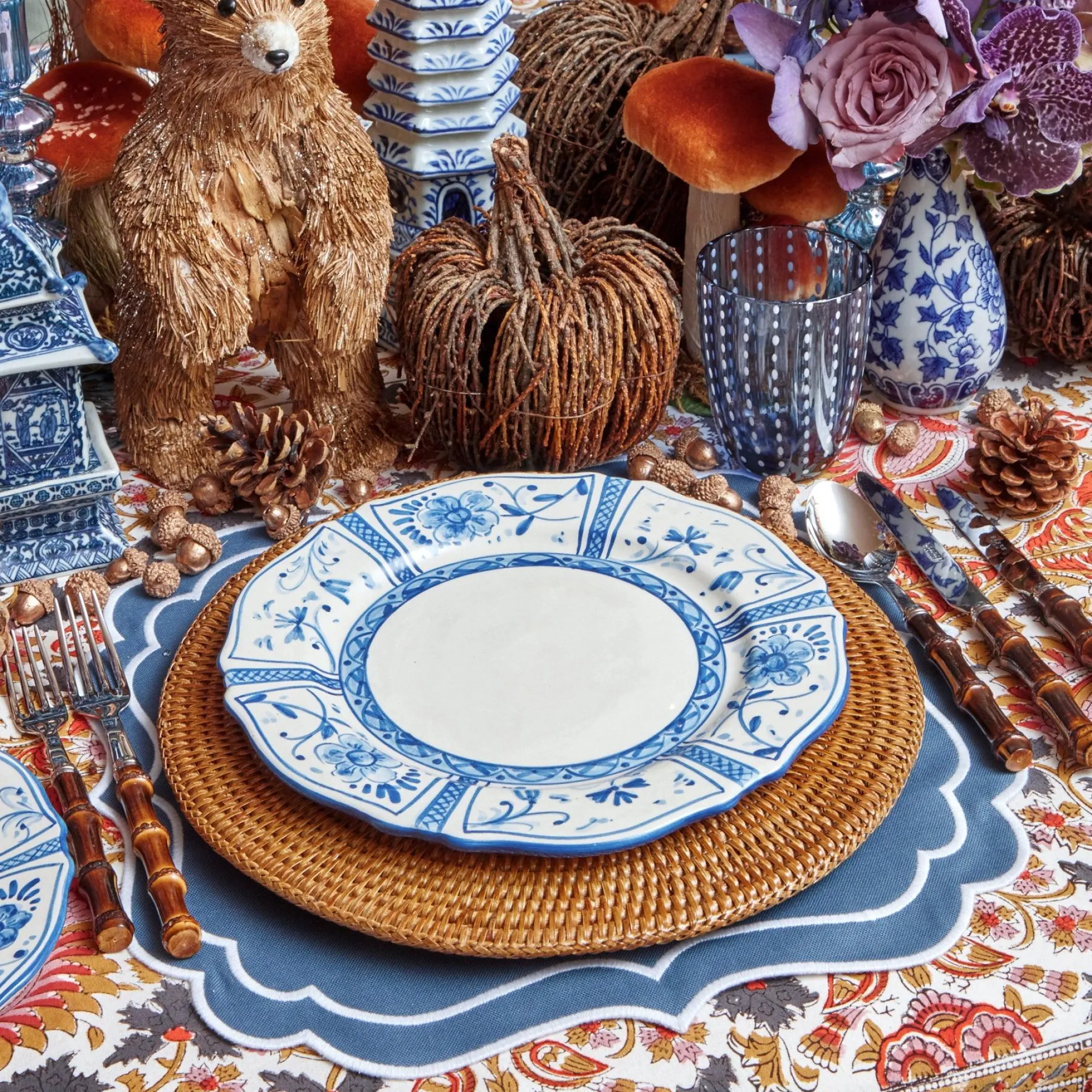 Cadiz Hand Painted Dinner Plates (Set Of 4)|Mrs. Alice Sale