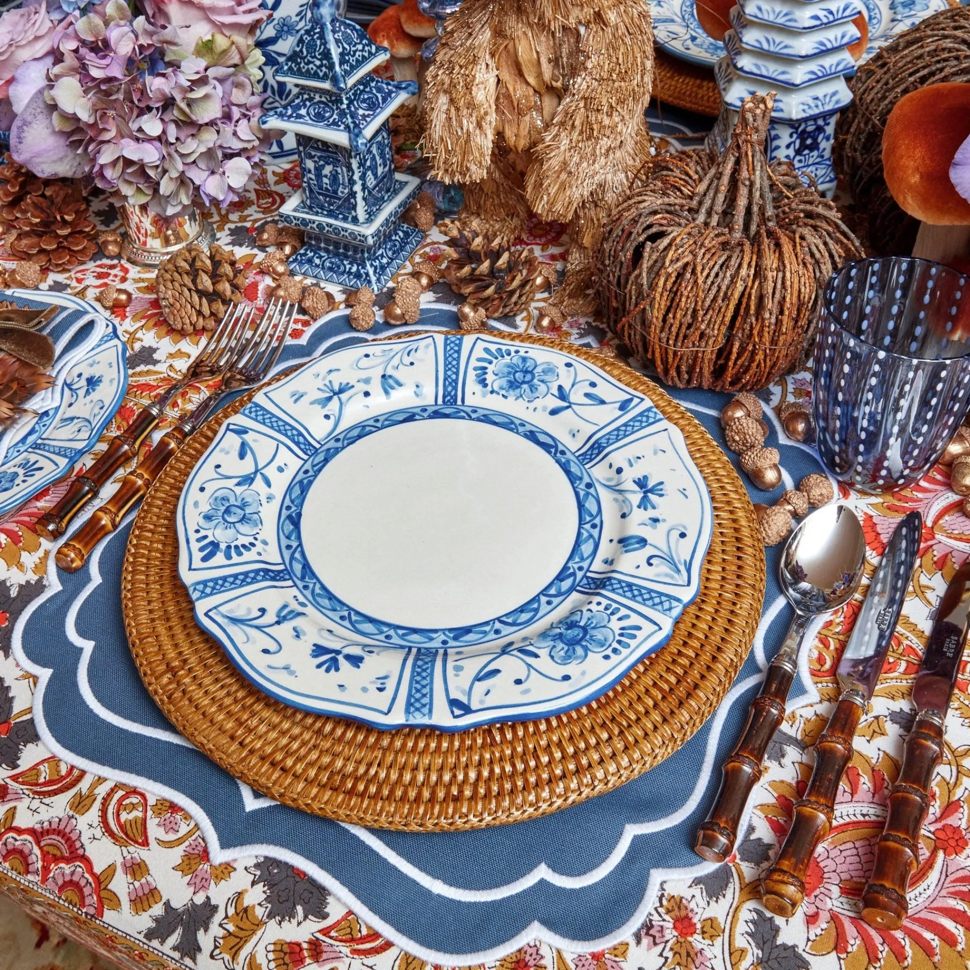 Cadiz Hand Painted Dinner Plates (Set Of 4)|Mrs. Alice Sale