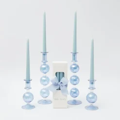 Camille Azure Candle Set (Blue)|Mrs. Alice Outlet
