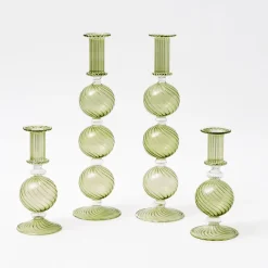 Camille Olive Candle Holder Set|Mrs. Alice Sale