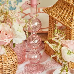 Camille Peony Candle Holder (Pair)|Mrs. Alice Hot