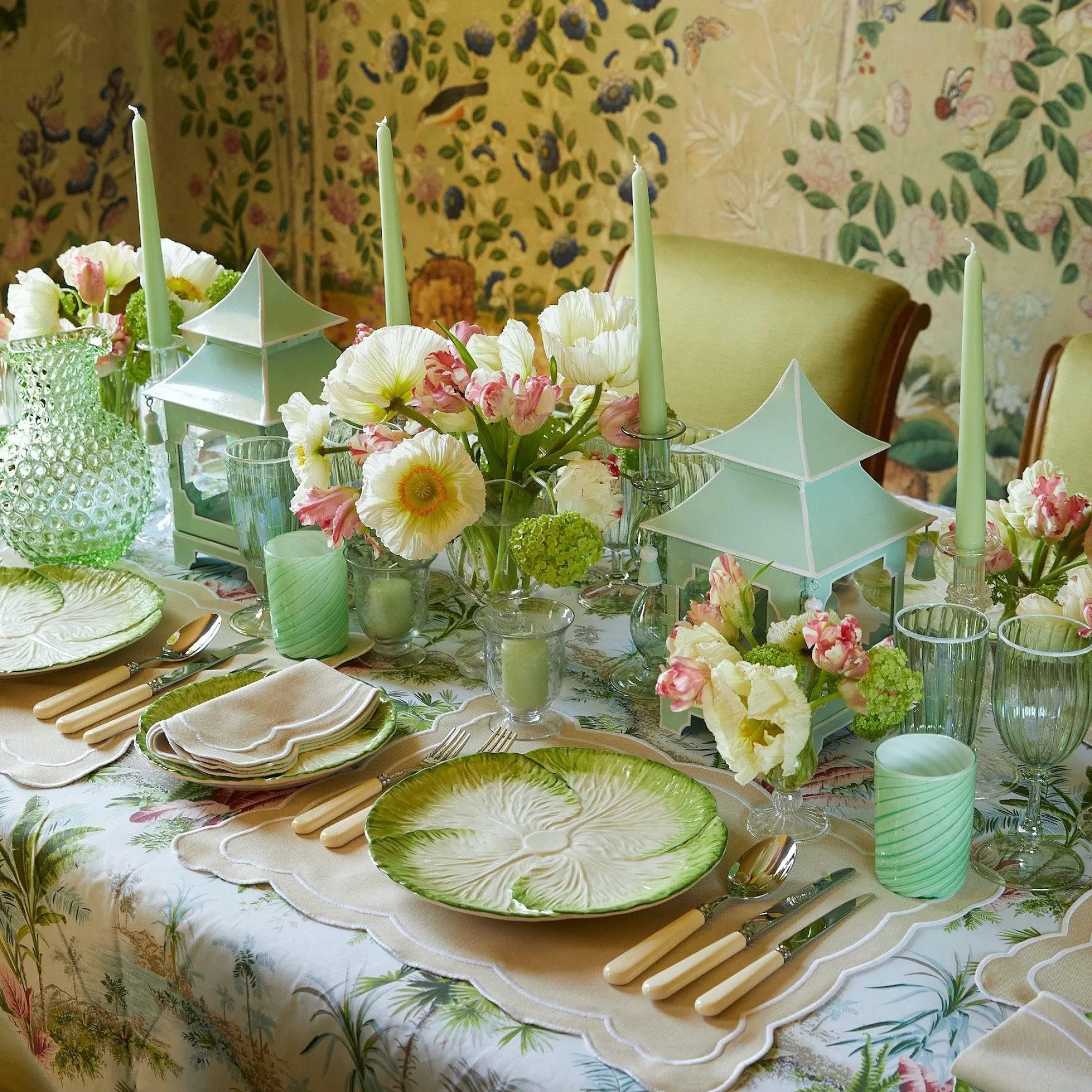 Capri Lettuce Dinner Plate (Set Of 4)|Mrs. Alice Online