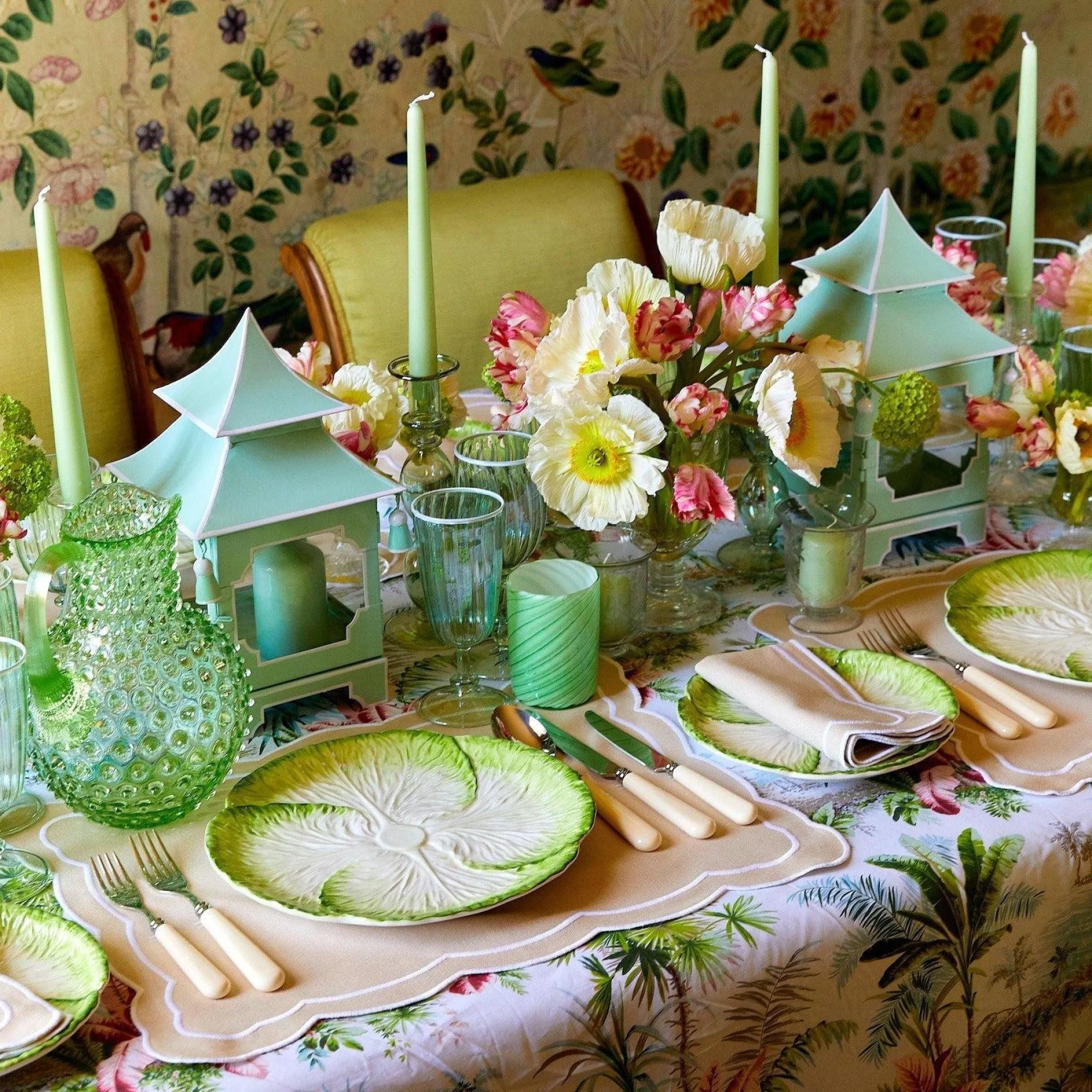 Capri Lettuce Dinner Plate (Set Of 4)|Mrs. Alice Online