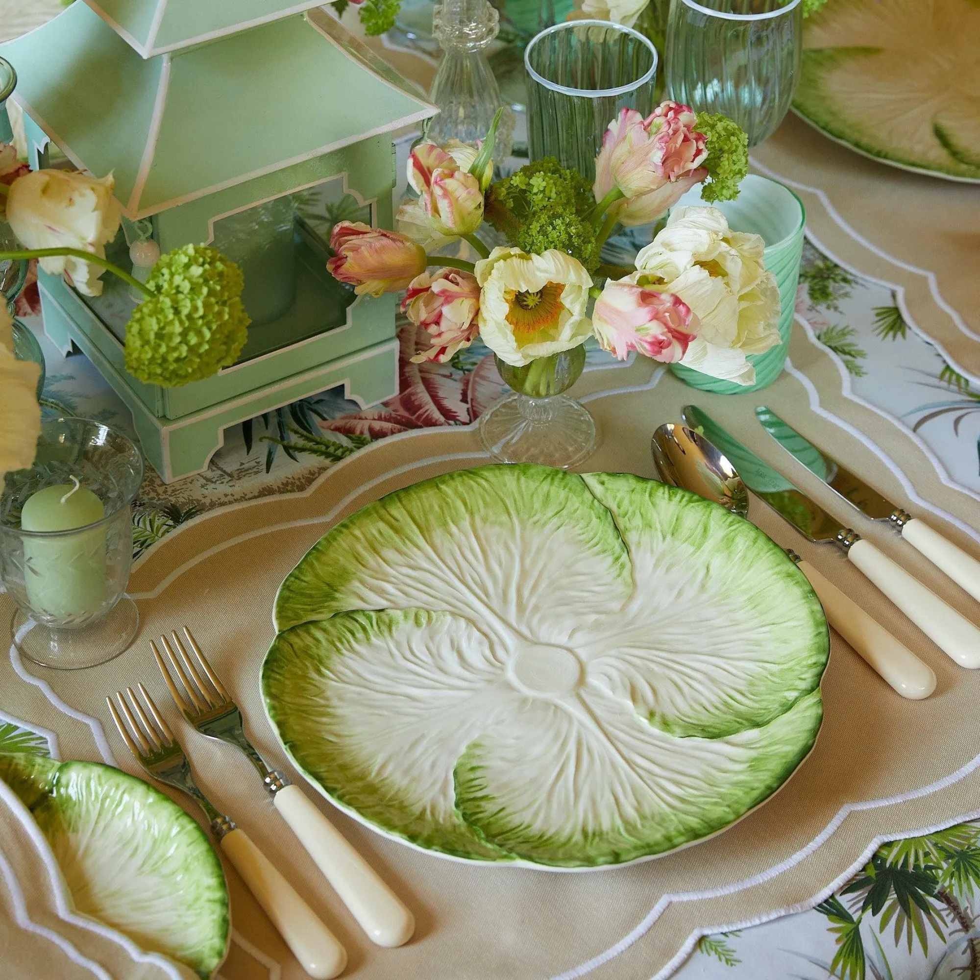 Capri Lettuce Dinner Plate (Set Of 4)|Mrs. Alice Online