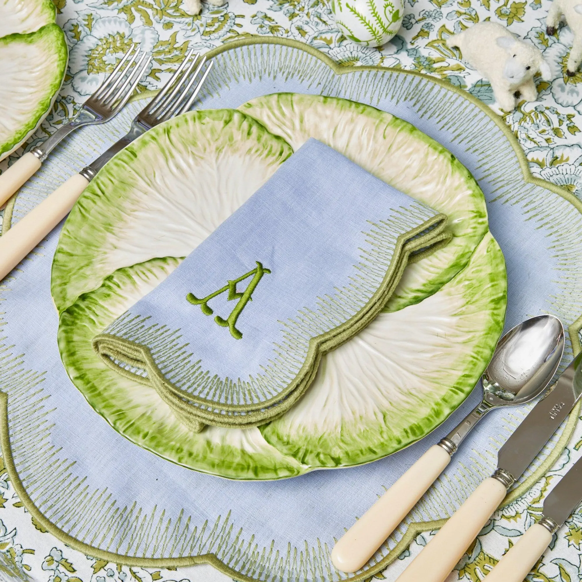 Capri Lettuce Dinner Plate (Set Of 4)|Mrs. Alice Online