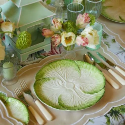 Capri Lettuce Dinner Plate|Mrs. Alice Online