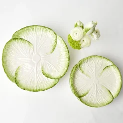 Capri Lettuce Dinner Plate|Mrs. Alice Online