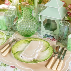 Capri Lettuce Dinner Plate|Mrs. Alice Online