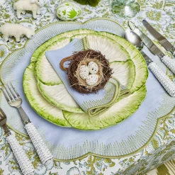 Capri Lettuce Dinner Plate|Mrs. Alice Online