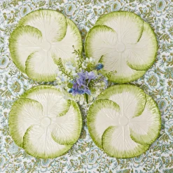 Capri Lettuce Starter Plate (Set Of 4)|Mrs. Alice Clearance
