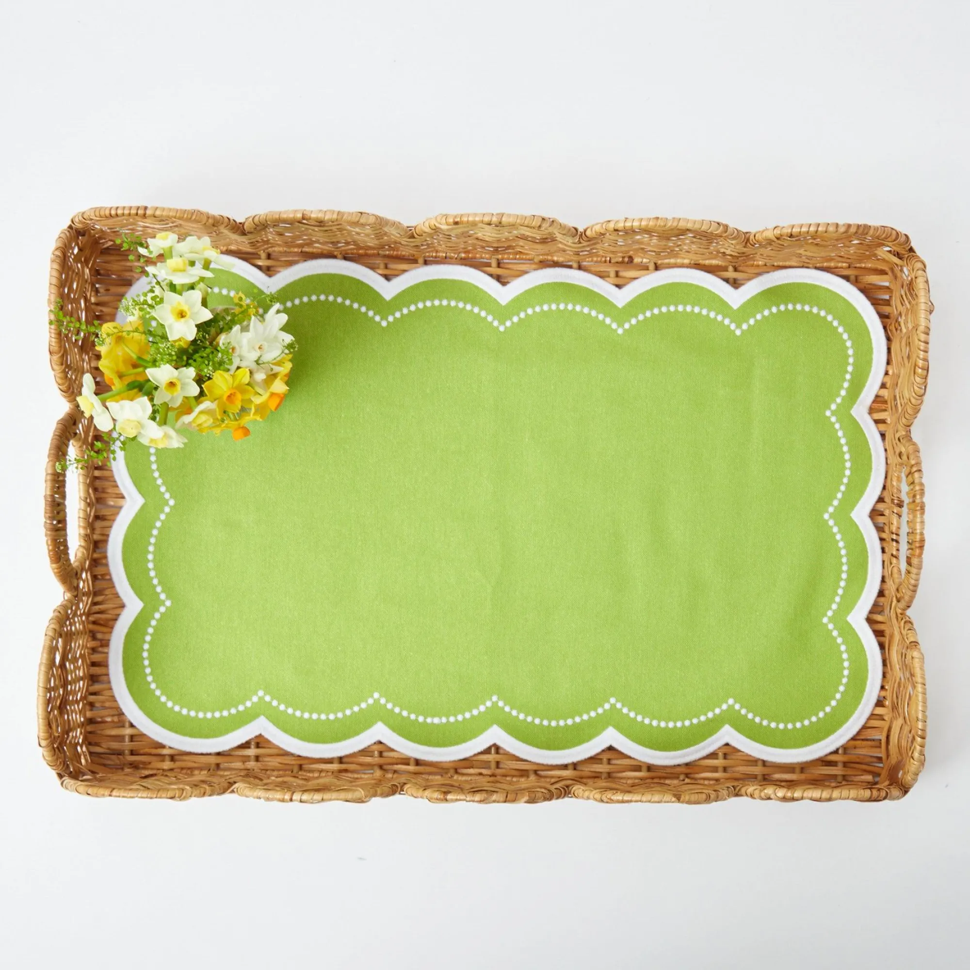 Cecily Green Tray Liner|Mrs. Alice Best