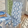 Charlotte Blue Ikat Dining Chair|Mrs. Alice New